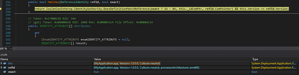 System.Deployment dll Checking Identities